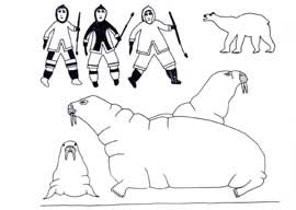 Hunters on Floe Ice