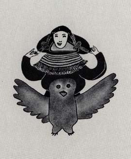 Young Woman and Owl