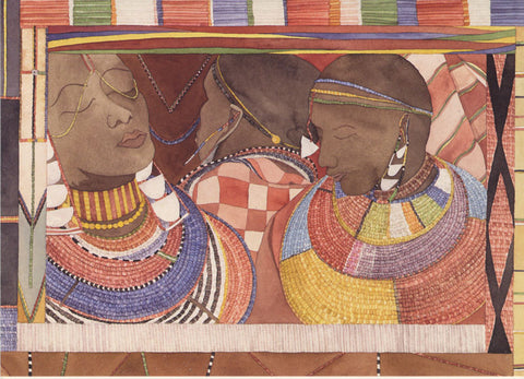 Maasai Messagesóprint by Irene Klar