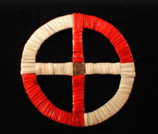 Handmade medicine wheel by Terri Brightnose